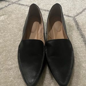 Black loafers